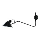 Cantilever wall lamps - Azzardo DRAGO WALL BK Black 1xE27 Designer Arm Wall Lamp Adjustable AZ5619 - product 1