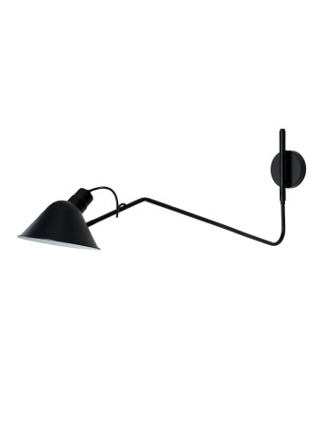 Azzardo DRAGO WALL BK Black 1xE27 Designer Arm Wall Lamp Adjustable AZ5619