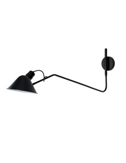 Azzardo DRAGO WALL BK Black 1xE27 Designer Arm Wall Lamp Adjustable AZ5619