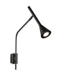 Cantilever wall lamps - Azzardo CYGNUS WALL BK Black 1xGU10 Wall lamp AZ5624 - product 1