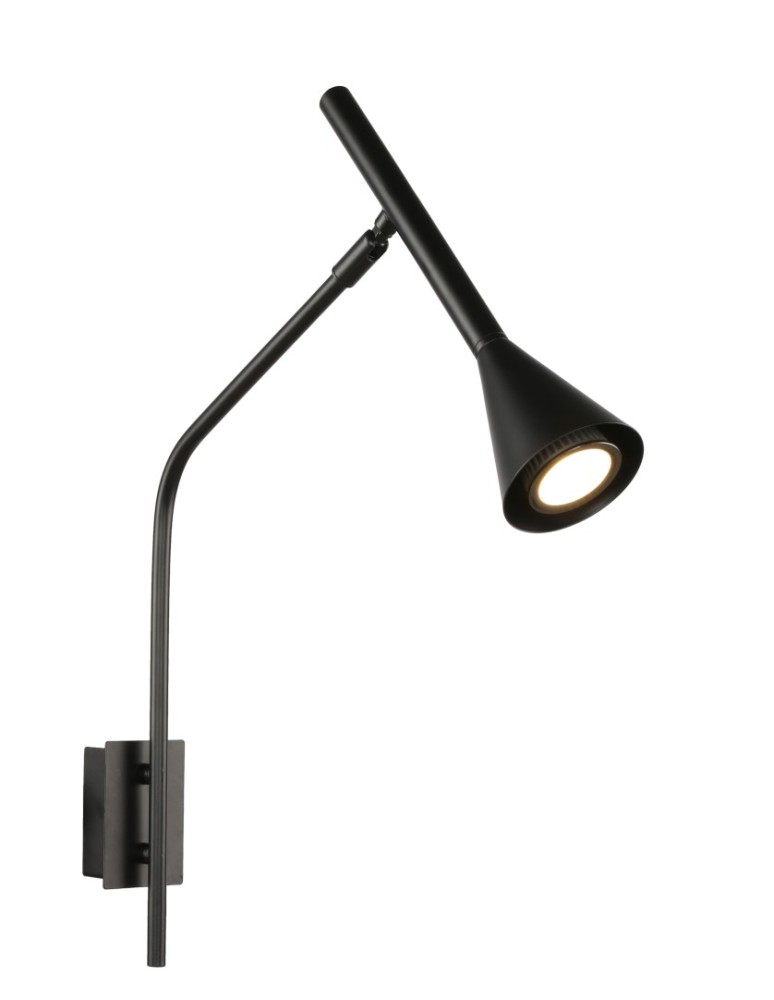 Cantilever wall lamps - Azzardo CYGNUS WALL BK Black 1xGU10 Wall lamp AZ5624 - product kolory-swiatla.pl 1