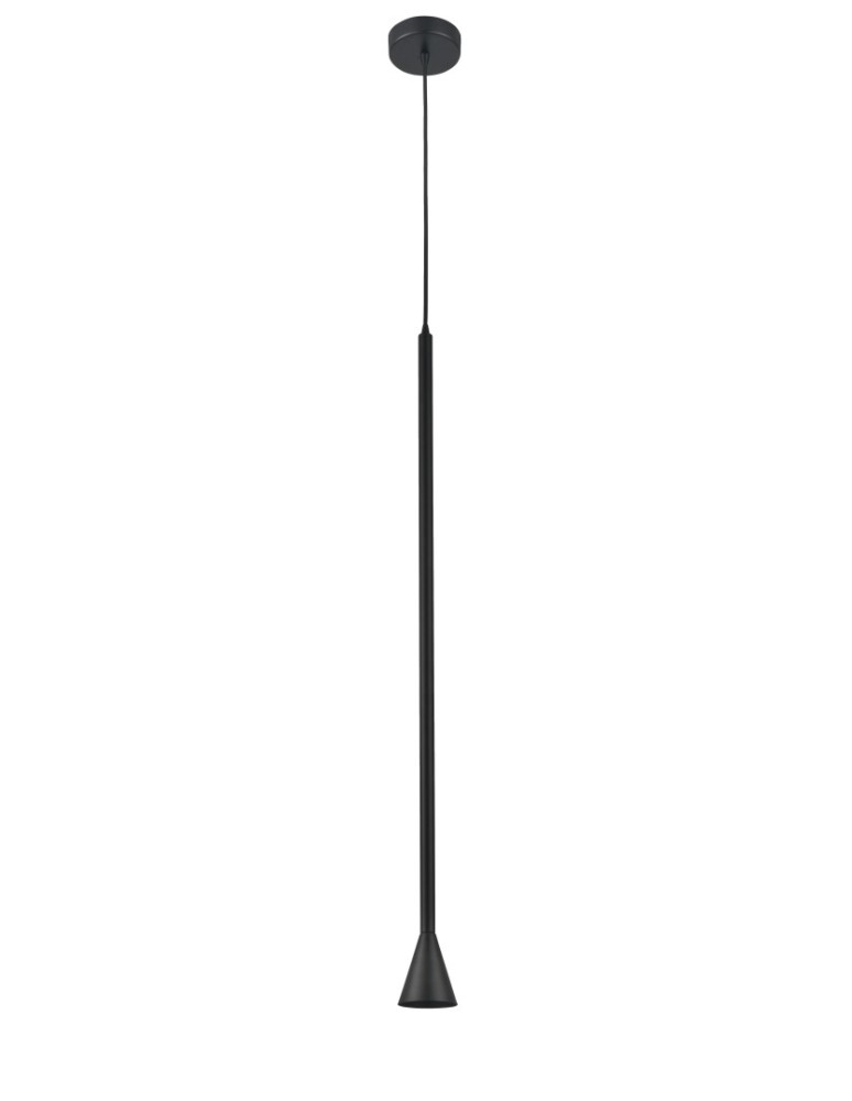 Single pendant lamps - Azzardo CYGNUS 1 Pendant BK Black 1xGU10 AZ5621 - product kolory-swiatla.pl 1