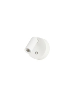 Azzardo COMO ROUND WALL WH White 1xLED Wall lamp with Touch Switch and Dimmer AZ5629