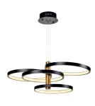 Pendant lamps circles - Azzardo COLICA Black/Gold Champagne 4xLED Pendant 3000K AZ5896 - product 1