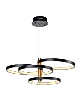 Azzardo COLICA Czarny/Złoty Szampański 4xLED Wisząca 3000K AZ5896