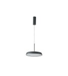 LED pendant lamps - Azzardo CLARA Pendant 15 BK Black Matte 1xLED 3000K AZ5807 - product 1