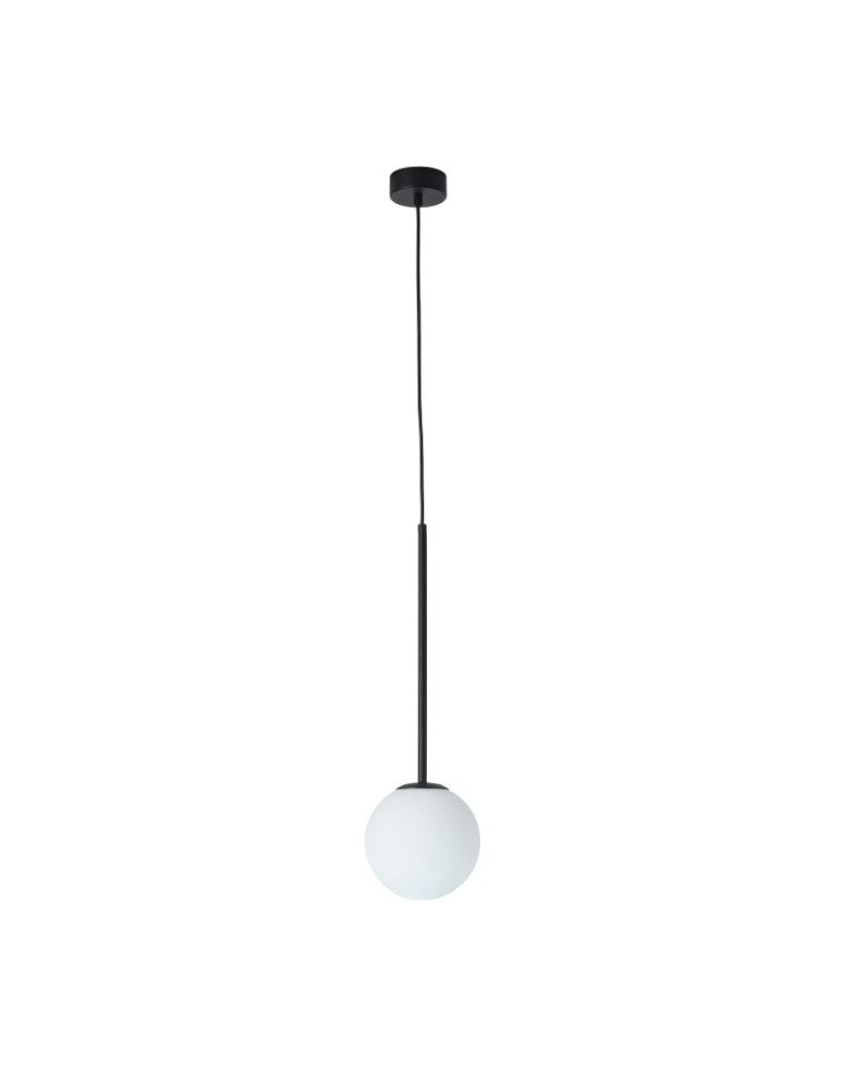 Pendant lamps spheres - YASKR Bolti Pendant Lamp 1xE14 black PL0112-BK   - product kolory-swiatla.pl 1