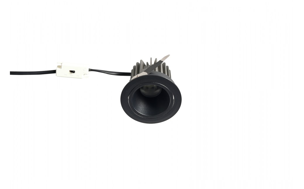 YASKR Oczko podtynkowe Pik LED czarne RL0106-CCT-BK 