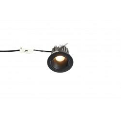YASKR Oczko podtynkowe Pik LED czarne RL0106-CCT-BK 