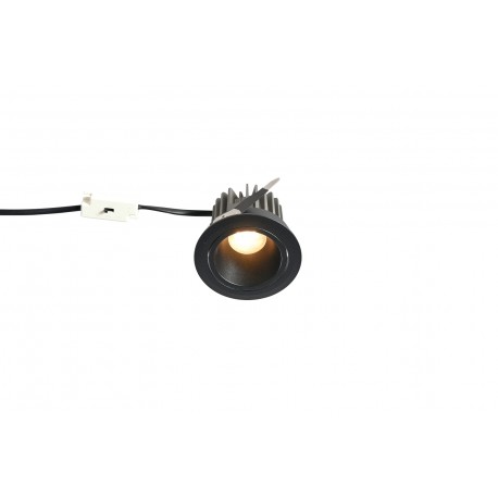 YASKR Oczko podtynkowe Pik LED czarne RL0106-CCT-BK 