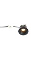 YASKR Oczko podtynkowe Pik LED czarne RL0106-CCT-BK  