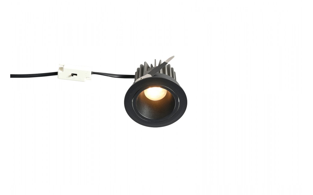 YASKR Oczko podtynkowe Pik LED czarne RL0106-CCT-BK 