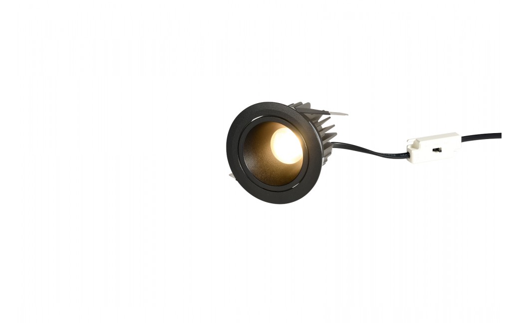 YASKR Oczko podtynkowe Pik LED czarne RL0106-CCT-BK 