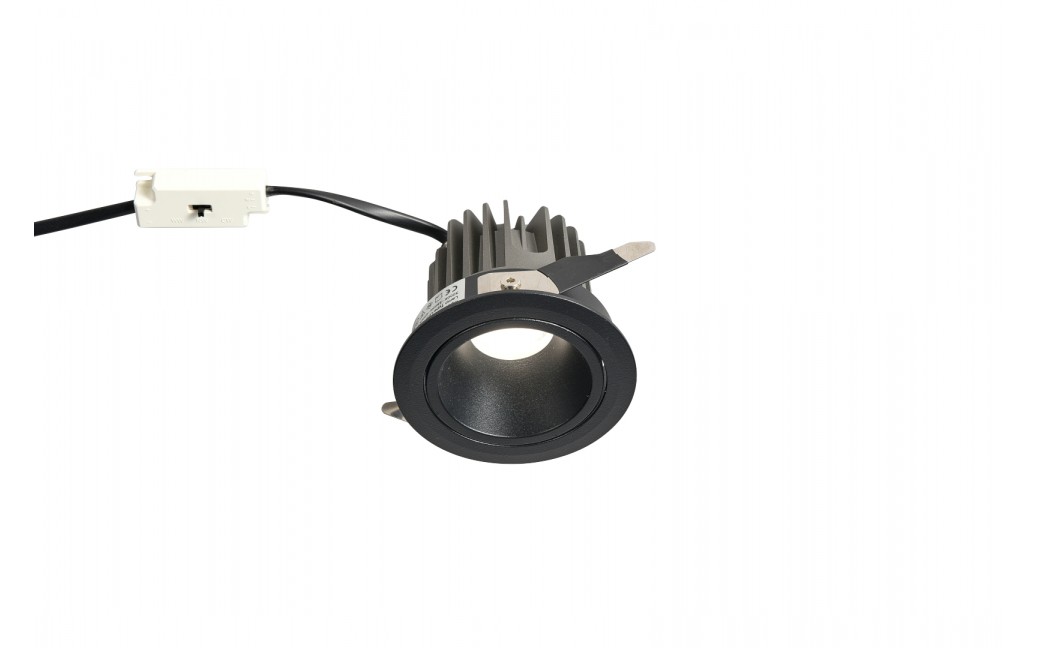 YASKR Oczko podtynkowe Pik LED czarne RL0106-CCT-BK 