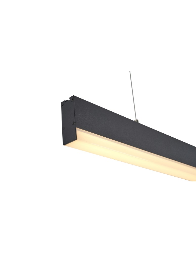 Pendant lamps over desk - YASKR Sigi IV LED Pendant Lamp black PL0129-BK   - product kolory-swiatla.pl 4