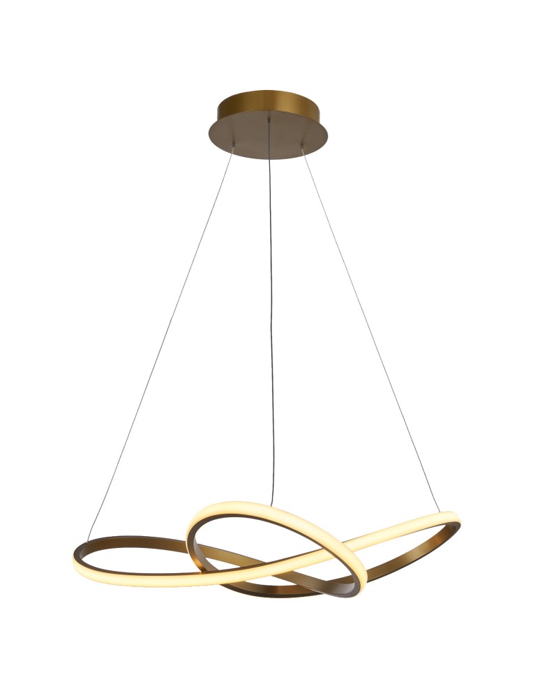 LED pendant lamps - ITALUX Vita LED Pendant 3265lm 3000K Gold MD17011010-2A. - product kolory-swiatla.pl 1