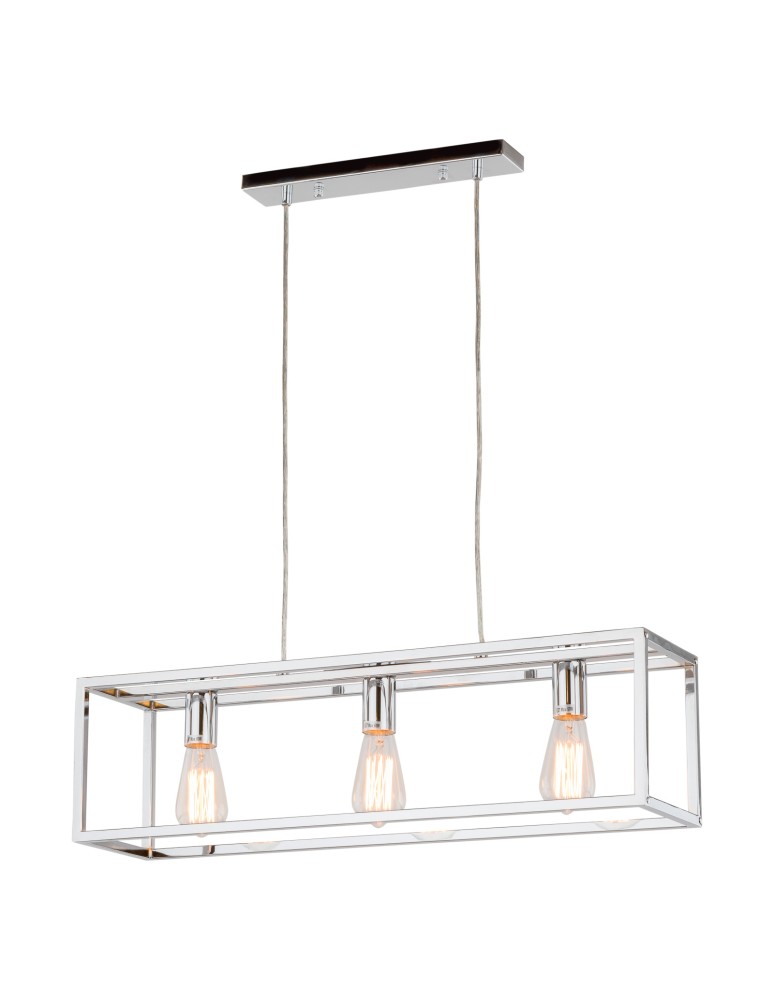 Loft pendant lamps - ITALUX Sigalo Pendant 3xE27 MD-BR4367-D3 CH - product kolory-swiatla.pl 1