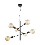 Pendant lamps - ITALUX Madalyn Pendant 6xE27 MDM3582/6 BK - product 1
