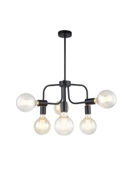 ITALUX Kristy Pendant 6xE27 MDM-3678/6 BK