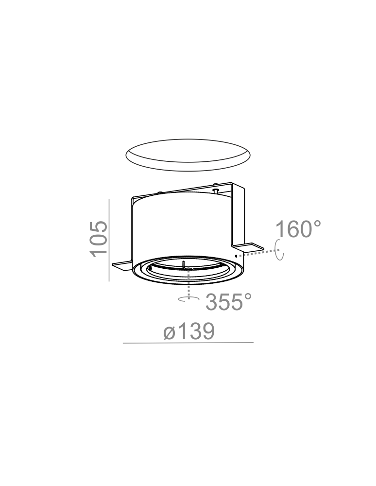 Frameless flush-mounted lamps - trimless - Aqform RING 111 trimless 12V drop-in 37161-0000-T8-PH - product kolory-swiatla.pl 2