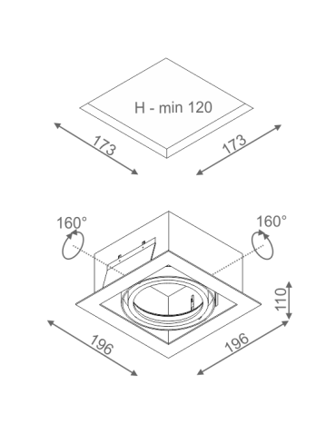 Aqform SQUARES 111x1 230V drain 35011-0000-U8-PH - product 2