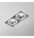 Frameless flush-mounted lamps - trimless - Aqform SQUARES 111x2 12V trimless drop 31912-0000-T8-PH - product 1