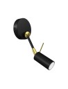 Milagro Wall lamp IRIS Black/Gold 1x mini GU10 MLP7269