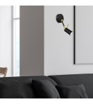 Cantilever wall lamps - Milagro Wall lamp IRIS Black/Gold 1x mini GU10 MLP7269 - product 4