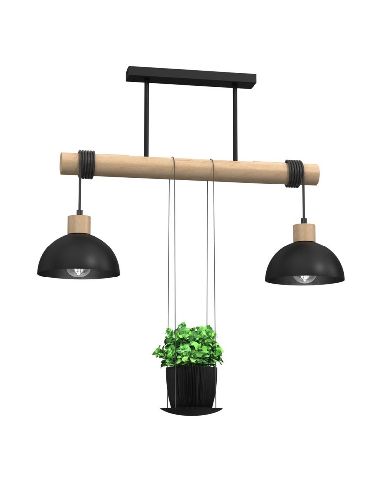 Pendant lamps - Milagro PIANTA 2xE27 pendant lamp MLP7998 - product kolory-swiatla.pl 1