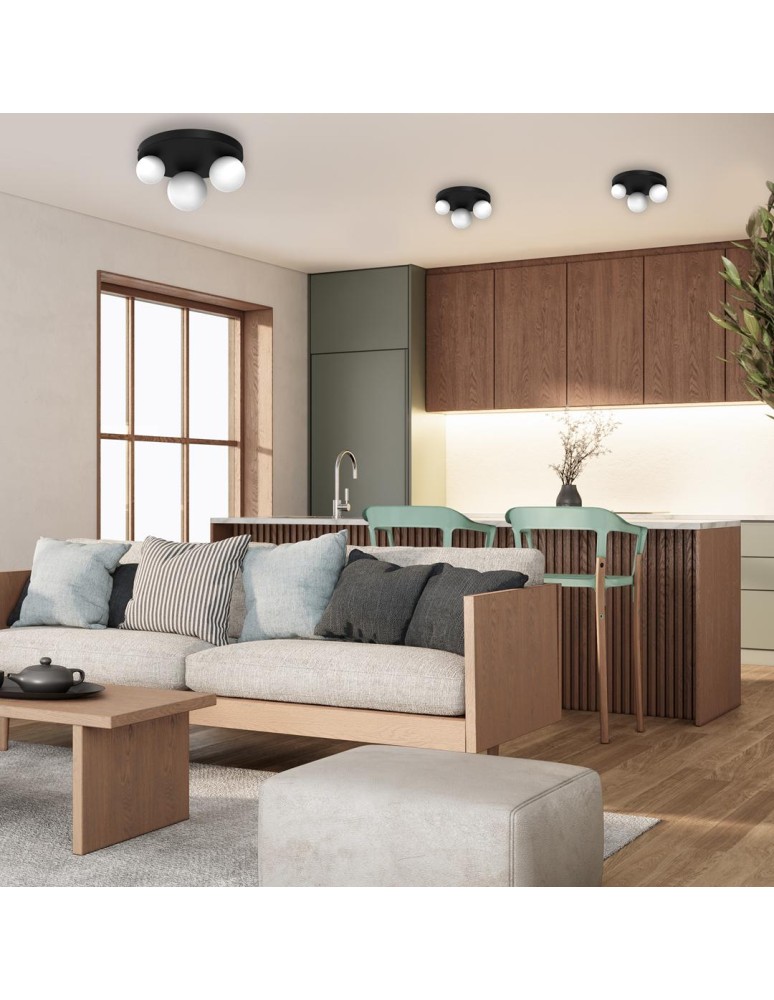 Ceiling lamps spheres - Milagro BIBIONE 3xG9 ceiling lamp MLP8390 - product kolory-swiatla.pl 5