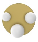 Ceiling lamps spheres - Milagro BIBIONE GOLD 3xG9 MLP8395 ceiling lamp. - product 2