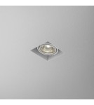 Frameless flush-mounted lamps - trimless - Aqform SQUARES 50x1 12V trimless recessed drain 35511-0000-T8-PH - product 1