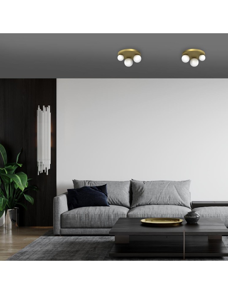 Ceiling lamps spheres - Milagro BIBIONE GOLD 3xG9 MLP8395 ceiling lamp. - product kolory-swiatla.pl 5