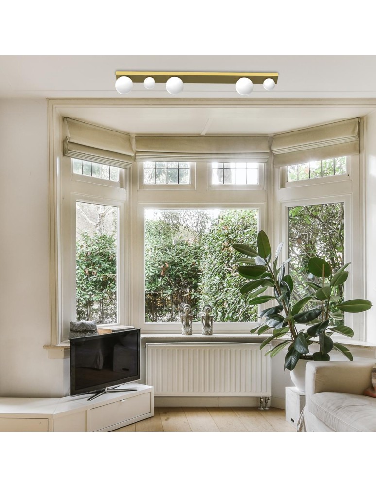 Ceiling lamps spheres - Milagro BIBIONE GOLD 5xG9 MLP8398 ceiling lamp. - product kolory-swiatla.pl 4