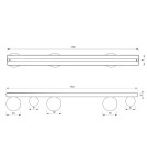 Ceiling lamps spheres - Milagro BIBIONE GOLD 5xG9 MLP8398 ceiling lamp. - product 6