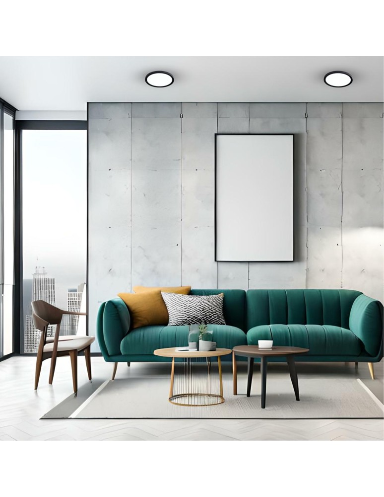 LED Plafonds - Milagro Plafond MAQ 18W 3CCT Black ML0438 - product kolory-swiatla.pl 5