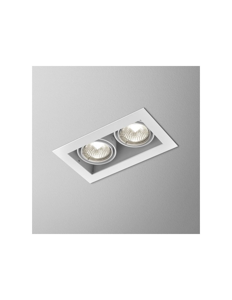 Square flush-mounted lamps - Aqform SQUARES 50x2 230V drain 36812-0000-U8-PH - product kolory-swiatla.pl 1