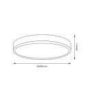 LED Plafonds - Milagro Plafond MAQ 32W 3CCT Black ML0440 - product 7