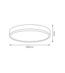 LED Plafonds - Milagro Plafond MAQ 50W 3CCT Black ML0442 - product 7