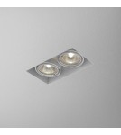 Frameless flush-mounted lamps - trimless - Aqform SQUARES 50x2 12V trimless recessed drain 35712-0000-T8-PH - product 1