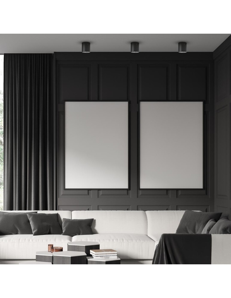 Round ceiling luminaires - Milagro Spot George 1xE27 Black ML0478 - product kolory-swiatla.pl 2