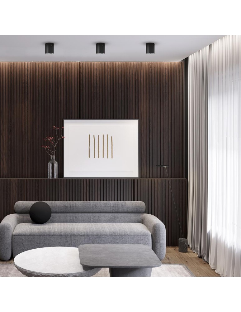 Round ceiling luminaires - Milagro Spot George 1xE27 Black ML0478 - product kolory-swiatla.pl 3