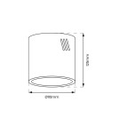 Round ceiling luminaires - Milagro Spot George 1xE27 White ML0479 - product 4