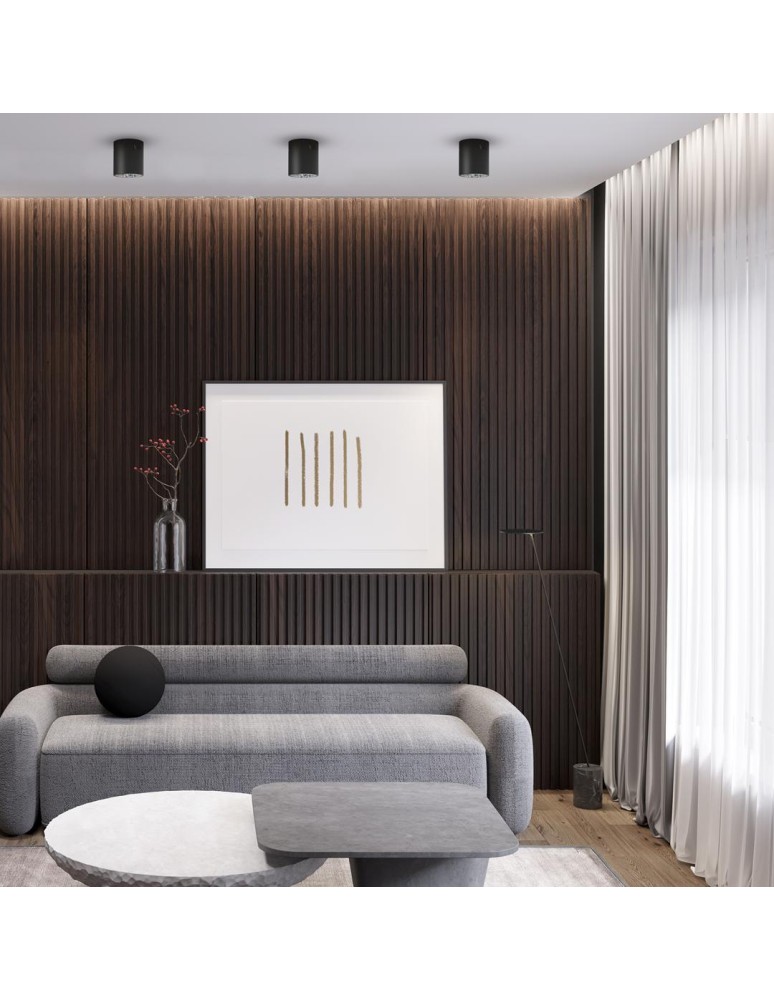 Round ceiling luminaires - Milagro Spot George XL 1xE27 Black ML0480 - product kolory-swiatla.pl 3