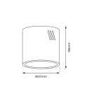 Round ceiling luminaires - Milagro Spot George XL 1xE27 White ML0481 - product 4