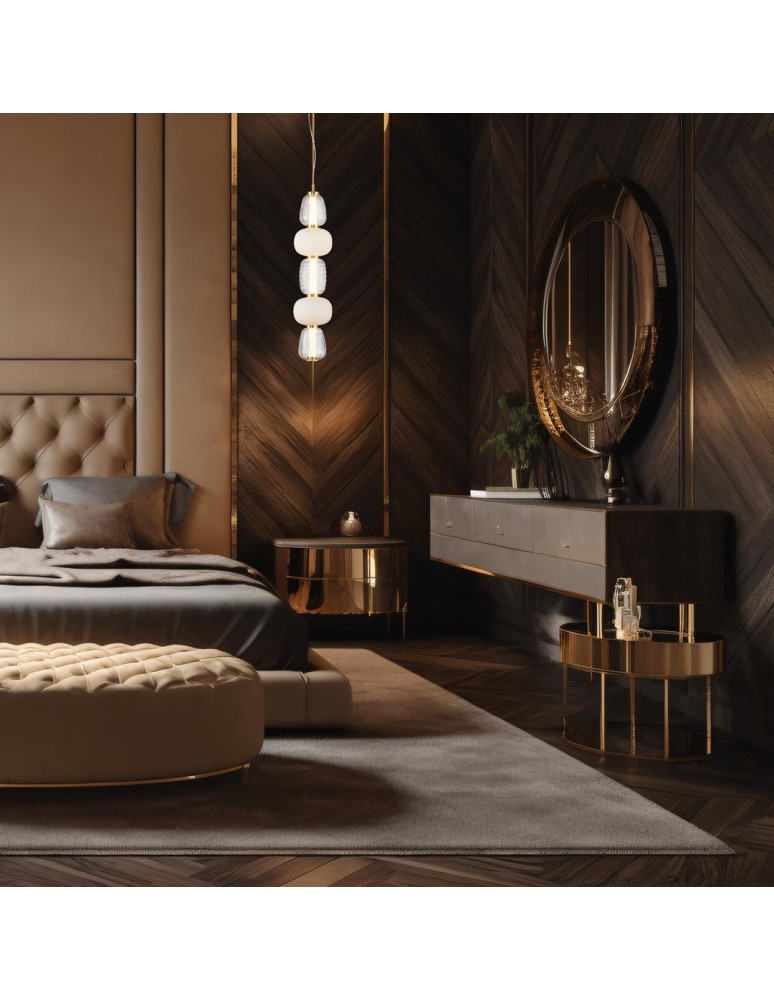 Designer pendant lamps - Milagro CARO GOLD 40W LED pendant lamp ML0361 - product kolory-swiatla.pl 4