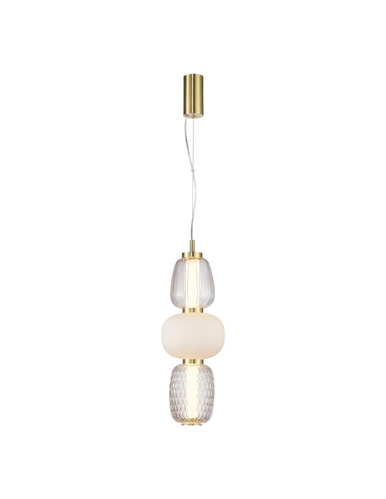 Designer pendant lamps - Milagro CARO GOLD 28W LED pendant lamp ML0363 - product kolory-swiatla.pl 1