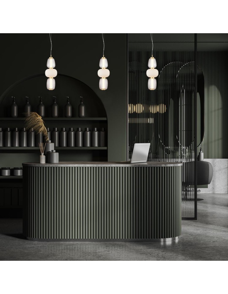 Designer pendant lamps - Milagro CARO GOLD 28W LED pendant lamp ML0363 - product kolory-swiatla.pl 3