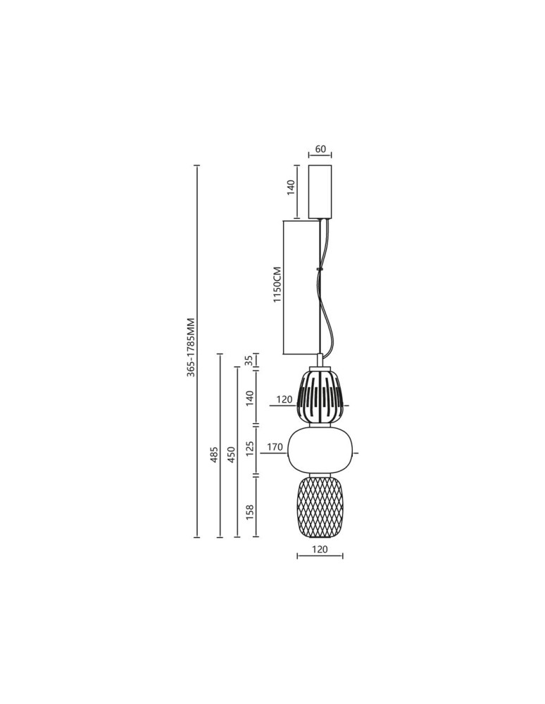 Designer pendant lamps - Milagro CARO GOLD 28W LED pendant lamp ML0363 - product kolory-swiatla.pl 5