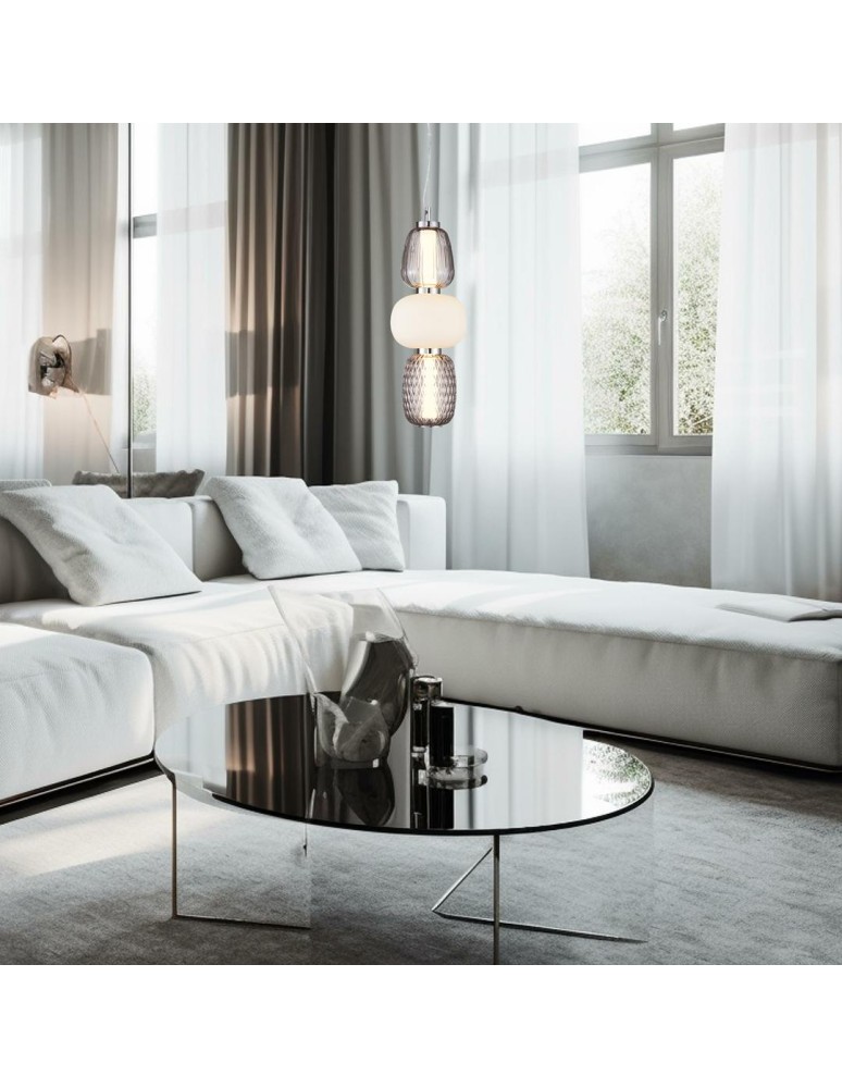 Designer pendant lamps - Milagro CARO SMOKED 28W LED pendant lamp ML0364 - product kolory-swiatla.pl 4